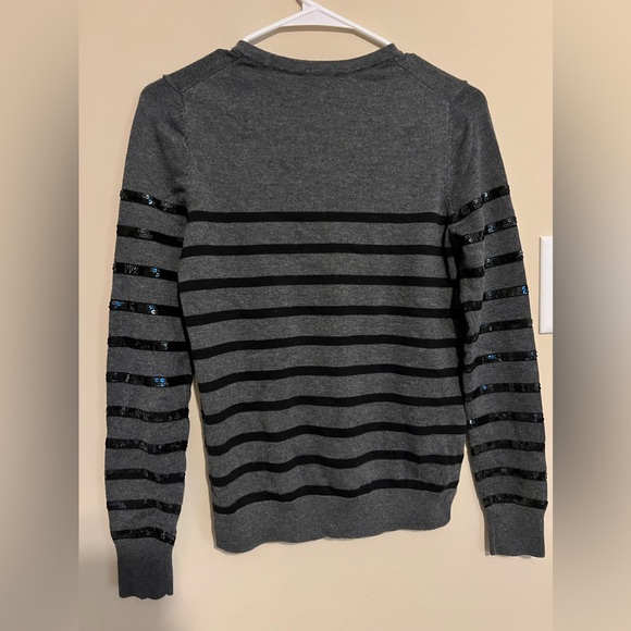 ann taylor striped sequin sweater - Picture 2 of 3